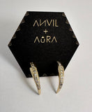 Pave diamond talon studs