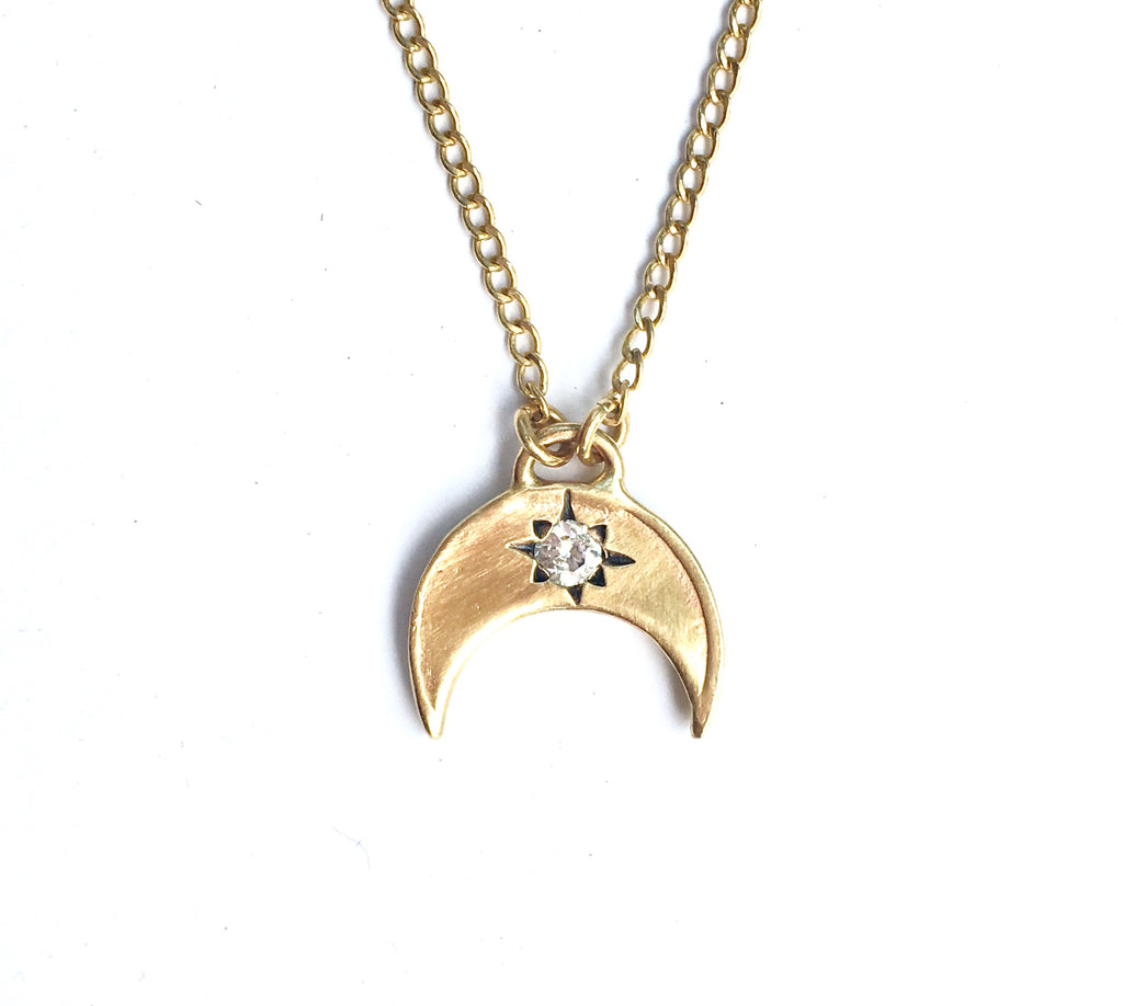 crescent moon pendant