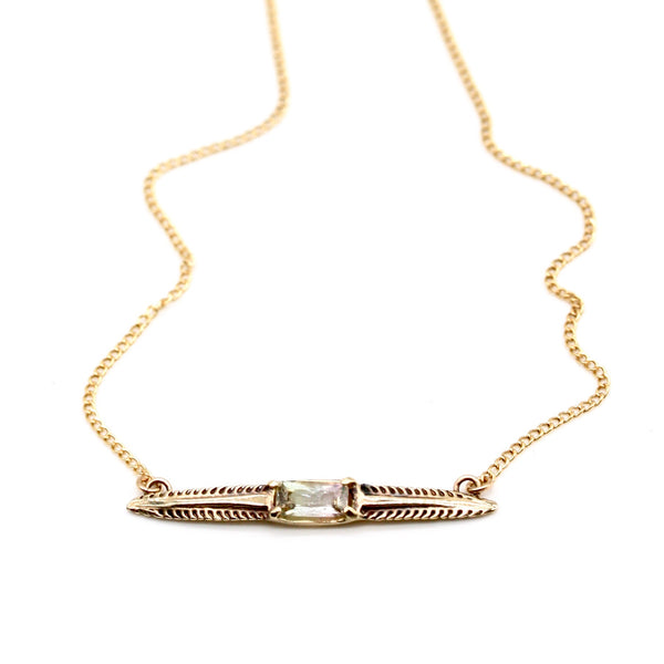 tourmaline barb necklace