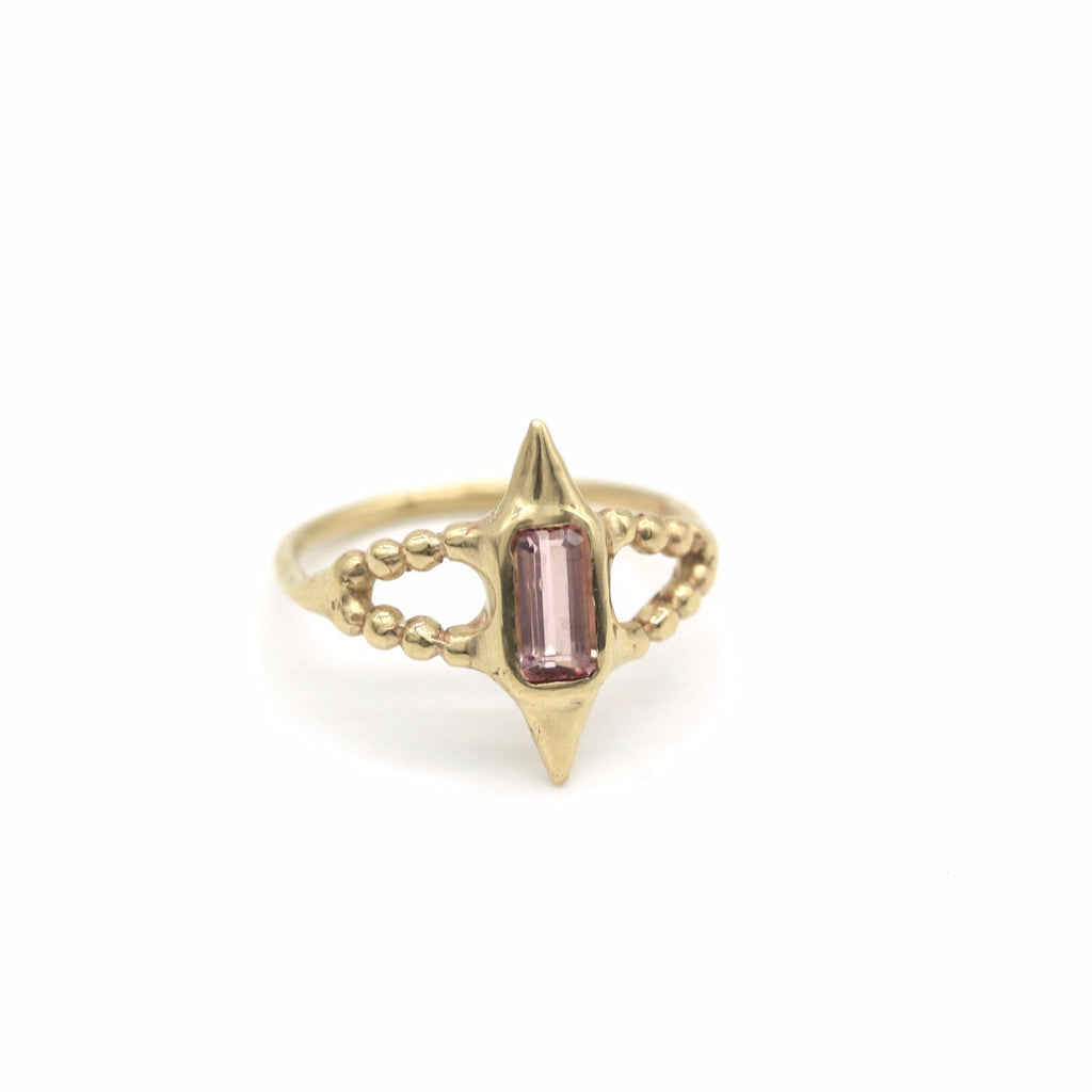 pink tourmaline ring