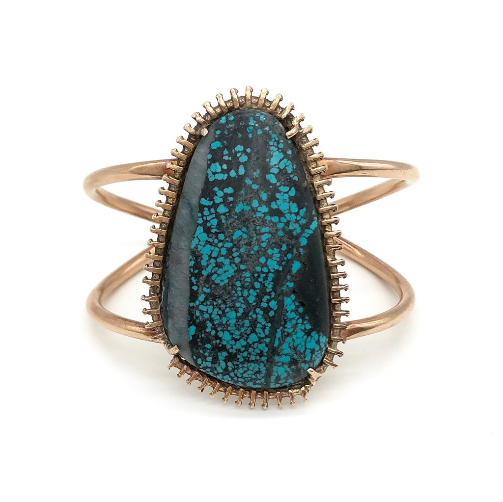 turquoise zipper cuff