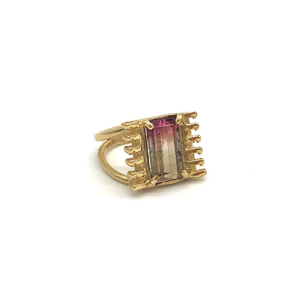 tourmaline zipper ring