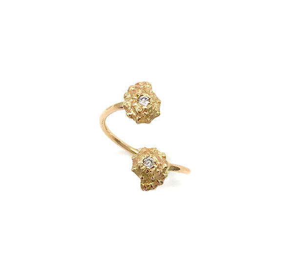 nautilus shell twist ring