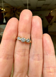 Diamond pebbles ring