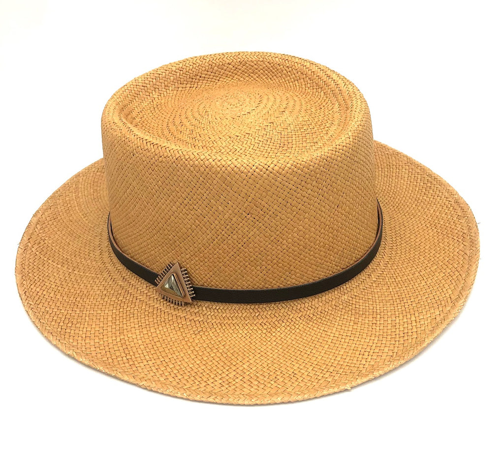 straw hat with A+A hat band – Anvil+Aura