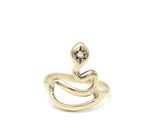 serpent ring with rattle