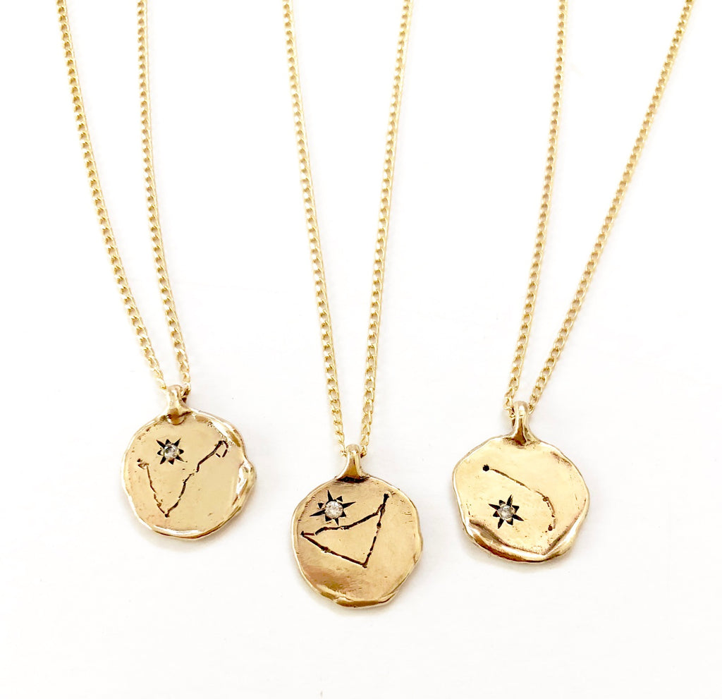 zodiac constellation pendant-NEW DESIGN